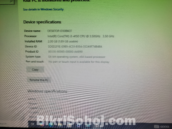 Intel Core I3-4150 Desktop